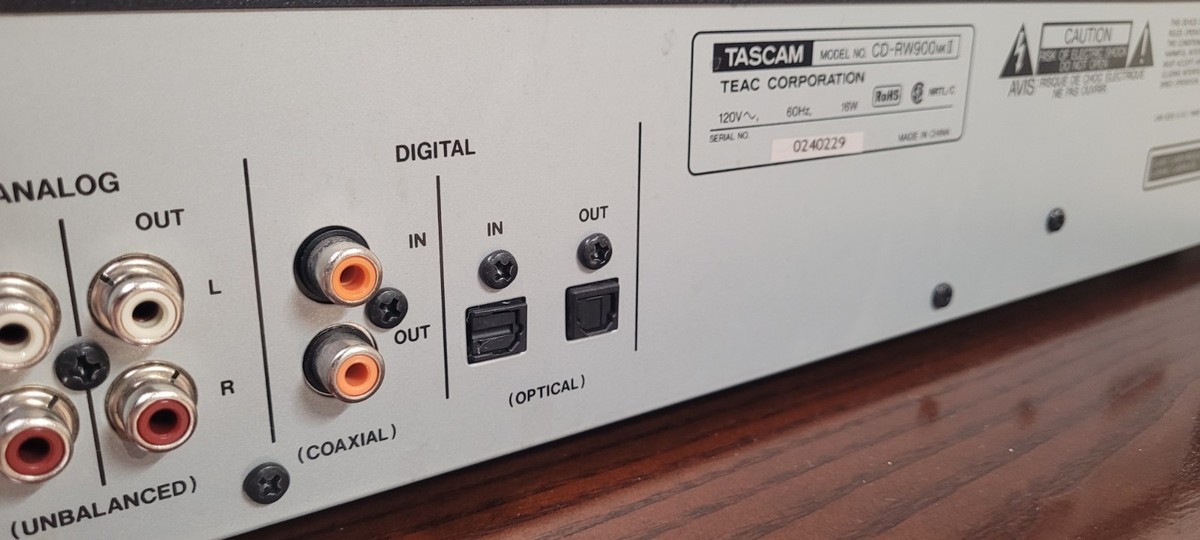 TASCAM CD-RW900 MKII CD Recorder Player Professional w/Remote