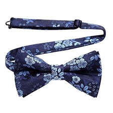 Bow Ties for Men Pretied Bowties Classic Formal One Size B2-blue Floral