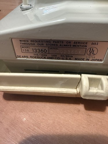 Vintage Sears Kenmore  158.13360 Sewing Machine High Shank Heavy Duty ZIG ZAG - Picture 3 of 7