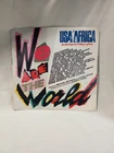 We are the World  Grace USA for Africa 45 RPM 1985 Vinyl Record Michael Jackson