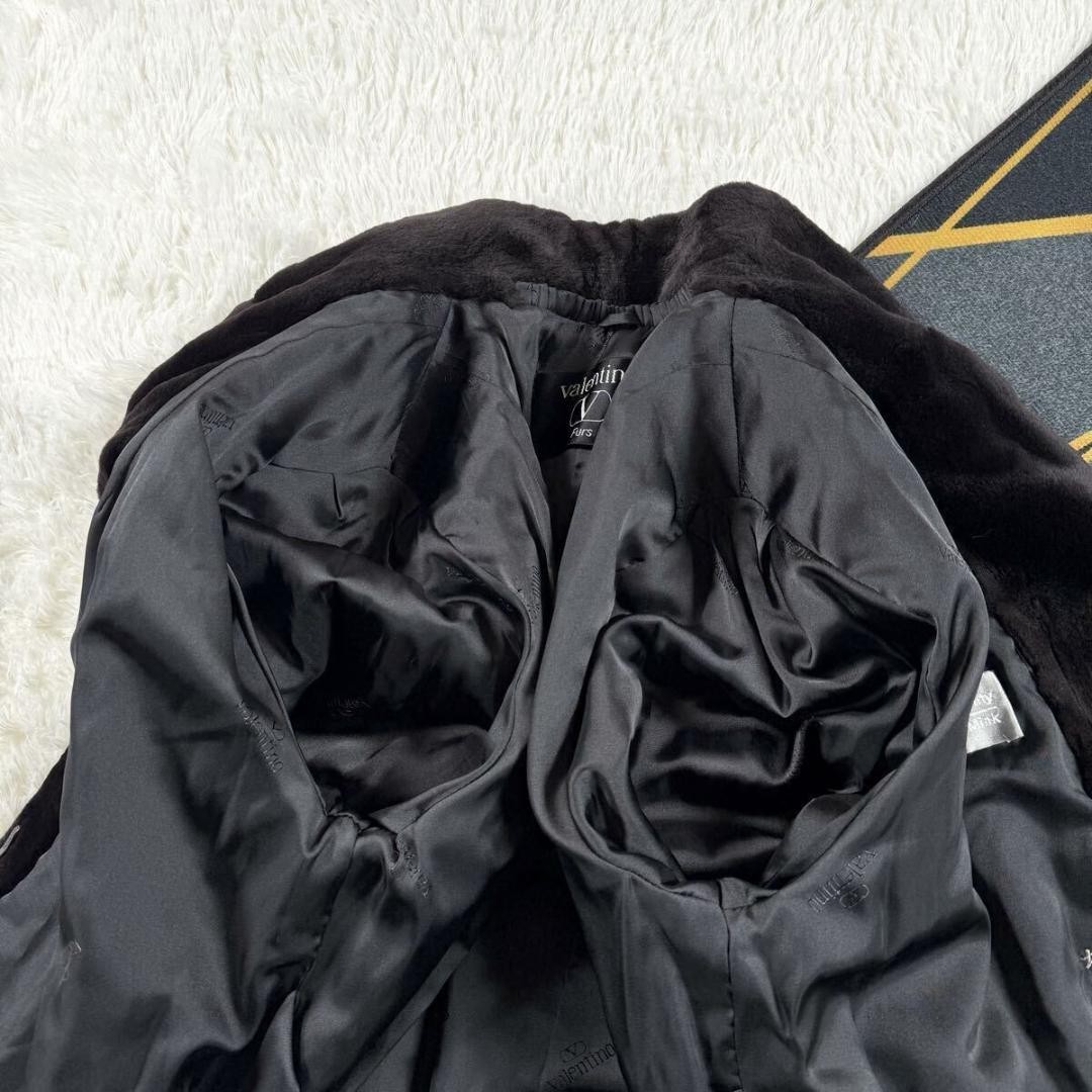 VALENTINO SAGA Mink Shared Coat Dark Brown F Women Authentic From Japan thumbnail 17