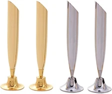 4Pcs Desktop Pen Holder - Metal Swivel Stand with Single Pen Display, Gold