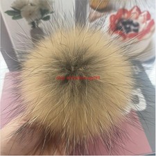 Echte fell Flausige Bommel Echte Pelz Pom-Pom-Bälle für Mütze DIY Nähprojekte