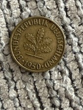 1950 West German Federal Republic 10 pfennig 