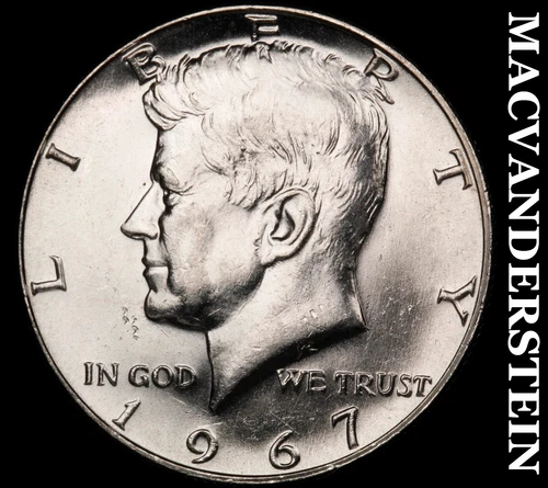 1966 Kennedy Half Dollar- Silver- Choice Gem Brilliant Unc Luster #J4205