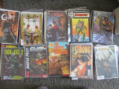 large box of comics joblot bundle x 200  image valiant wildstorm  dark horse etc
