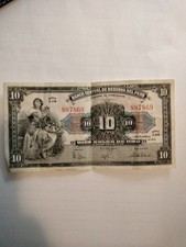 10 Soles de Oro banknote from Peru Issued May 26, 1944 Serie C28, No 887869