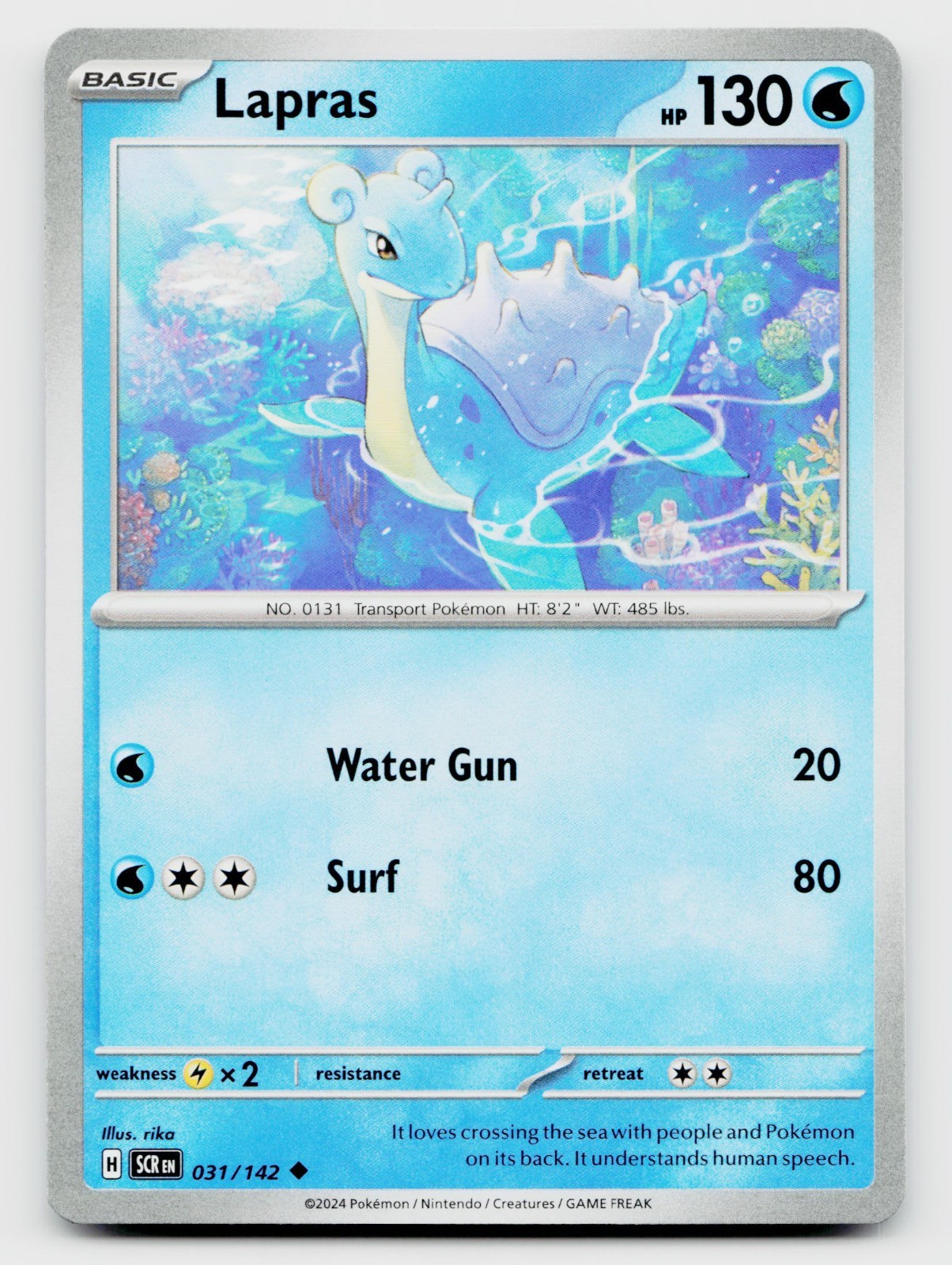 Pokémon TCG Pokémon Lapras Uncommon Regular 031/142
