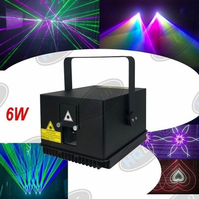 ILDA Scan 10W Laser Light RGB Animation Beam Rainbow DMX DJ stage lighting Disco