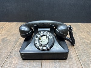 Vintage 1950’s North Electric Rotary Desk Telephone Black