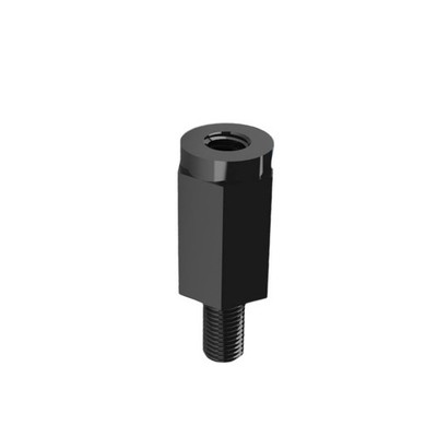 10x ETTINGER 05.43.080 Abstandsbolzen Polyamid, M3x8, IG/AG, SW6, schwarz