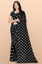 Women Printed Daily Wear Georgette Saree With Separate Blouse Piece