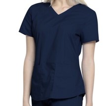 Scrubstar Womens Indigo 3Pocket Scrub Top Size S NWT