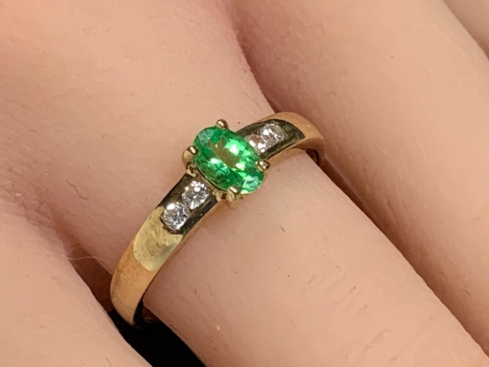 Tsavorit-Goldring Juwelo - Bild 3 von 4