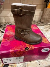 TODDLER Rachel Shoes Lil Cortland Girls Boots Toddler Size 6M Zipper NEW IN BOX
