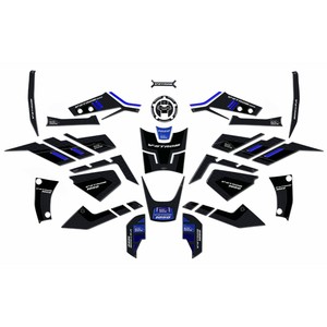 Autocollants 3D Carbone Blanc Pour Yamaha YZF R1 2004-2006 - Kit Protection Et Décoration Moto - 11