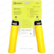 Ergon GE1 Evo Large Lock-On Handlebar Bike Grips MTB Enduro Bike - Yellow Mellow