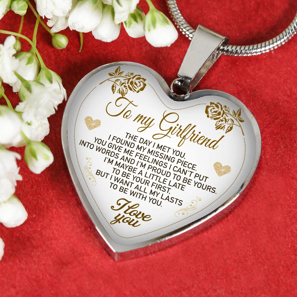 To My Girlfriend Necklace Best Gift For Girlfriend Birthday eBay