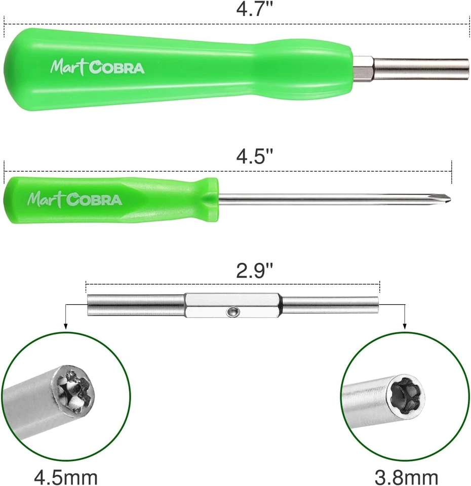 Mart Cobra - Gamebit Screwdriver Set - 3.8mm 4.5mm Tri-Wing Gameboy Bundle [New] - Image 2 of 4
