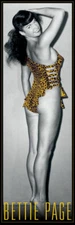 Bettie Page Slim Print Poster 12" x 36"
