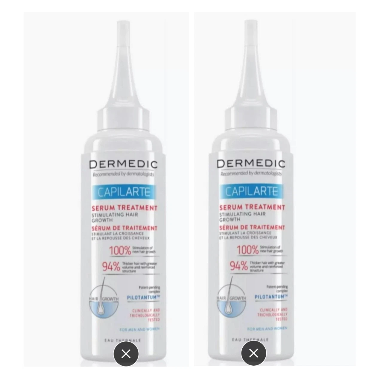 Dermedic Capilarte Serum 2x5 fl.oz hair growth stimulating treatment