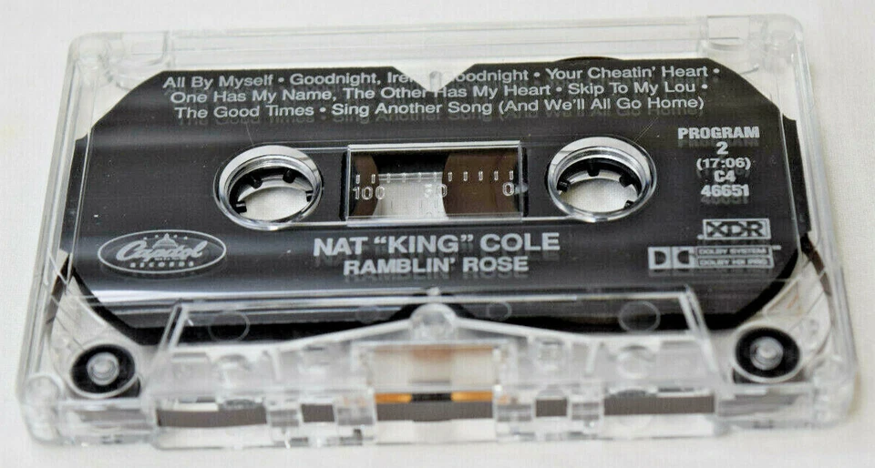 NAT KING COLE: Ramblin' Rose Cassette Tape LN - Image 3 of 4