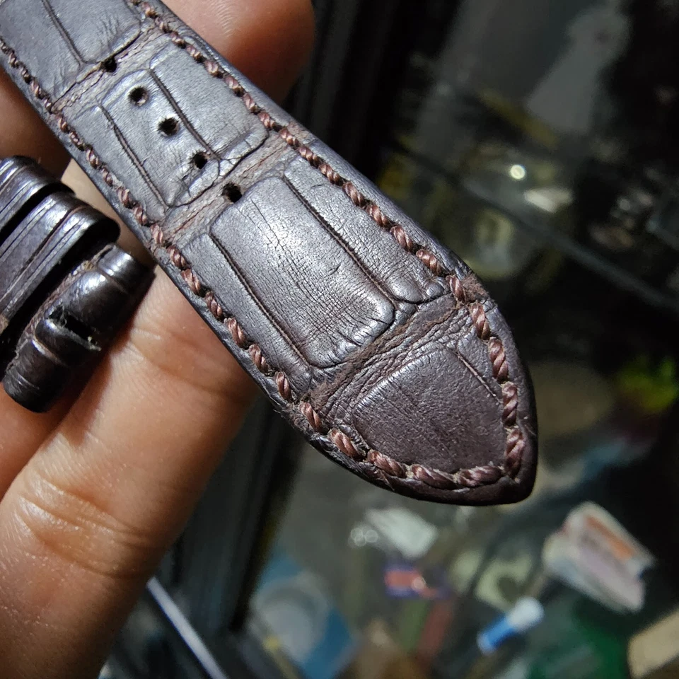 Auténtica correa de reloj Roger Dubuis 25 mm x 18 mm marrón alig... Foto 3 de 4