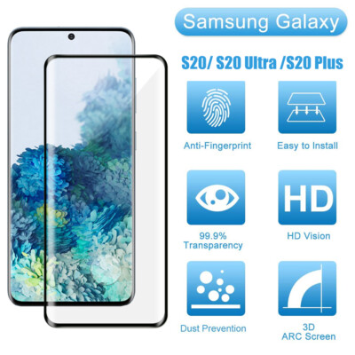 For Samsung Galaxy S20 Ultra Plus 9H Tempered Glass Camera Lens+Screen  Protector