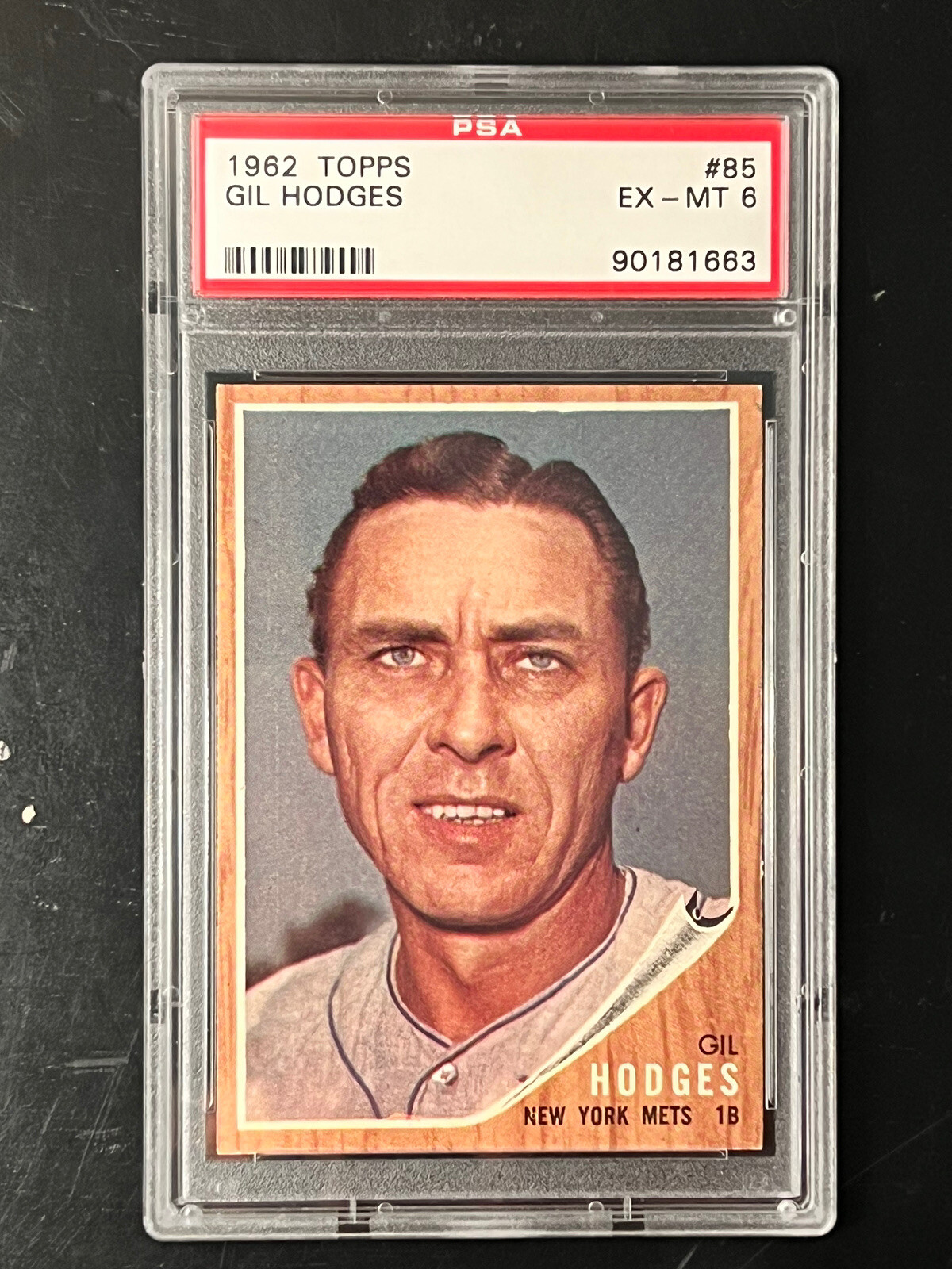 1962 Topps Gil Hodges #85 PSA 6 EX-MT