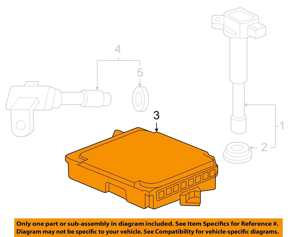 Módulo de control del motor (ECM) usado se adapta a: Honda Accord 2003 Control electrónico Modu Foto 3 de 4