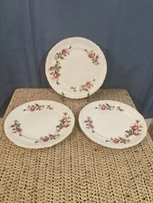 Set of 3- Vintage (1930’s ?) Royal Rose Fine China 10-1/8” Dinner Plates. Japan.