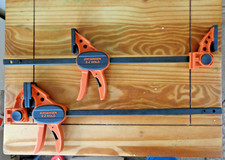 2 - Jorgensen 12" One Hand Clamp/Spreader E-Z Hold Bar Clamps