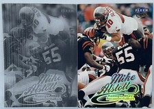 1999 FLEER ULTRA LOT OF 2 MIKE ALSTOTT 1/1 PLASTIC PROOF & BASE #196 TB BUCS 99