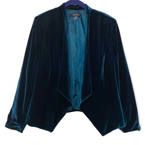 nine west velvet blazer