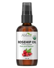 MIlania Organic Rosehip Seed Oil (2 oz) Unrefined, Cold-Pressed 