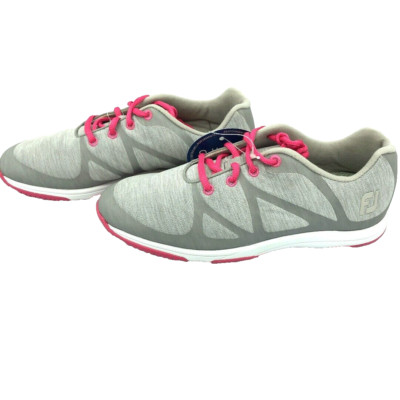 FJ Superflex Ortholite Gray Pink Shoes Size 8M