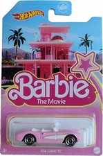 Barbie The Movie Hot Wheels 1956 PINK CORVETTE CAR HPR54 NEW in Sealed Package