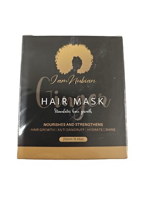 Iam Nubian Ginger Hair Mask Stimulates Hair Growth Strengthens Anti Dandruff NEW