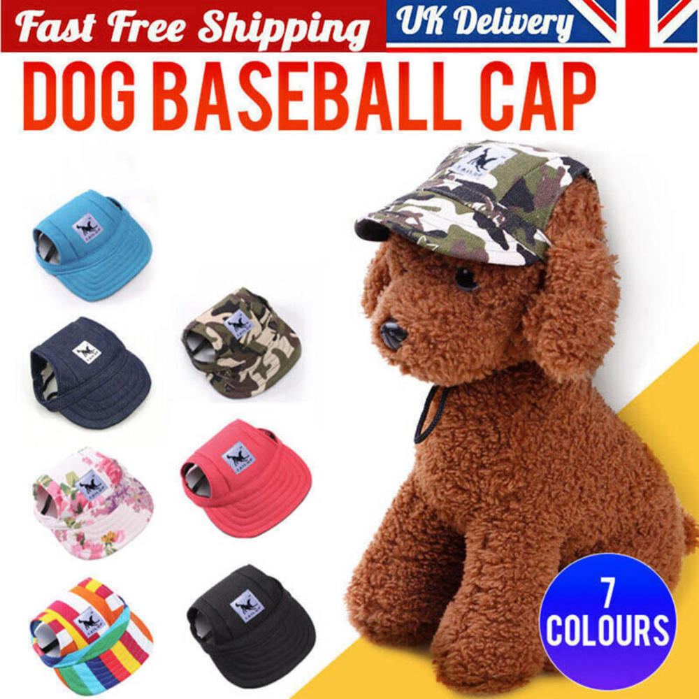 Dog Pet Puppies Hat Ear Holes Headwear Baseball Cap Outdoor Sun Hat  Accessory - Main Image