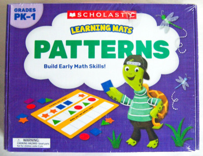 Scholastic: PATTERNS Learning Mats, for Grades PK-1, Ages 4-6, Factory Sealed