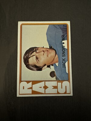 1972 Topps #152 JACK SNOW Los Angeles Rams Football Card | eBay