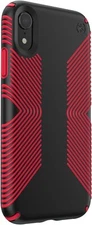 Speck Products Presidio Grip iPhone Xs/iPhone X Case, Black/Dark Poppy Red
