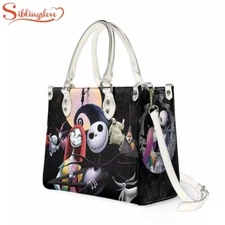 Personalized Jack Skellington The Nightmare Before Christmas Leather Handbag