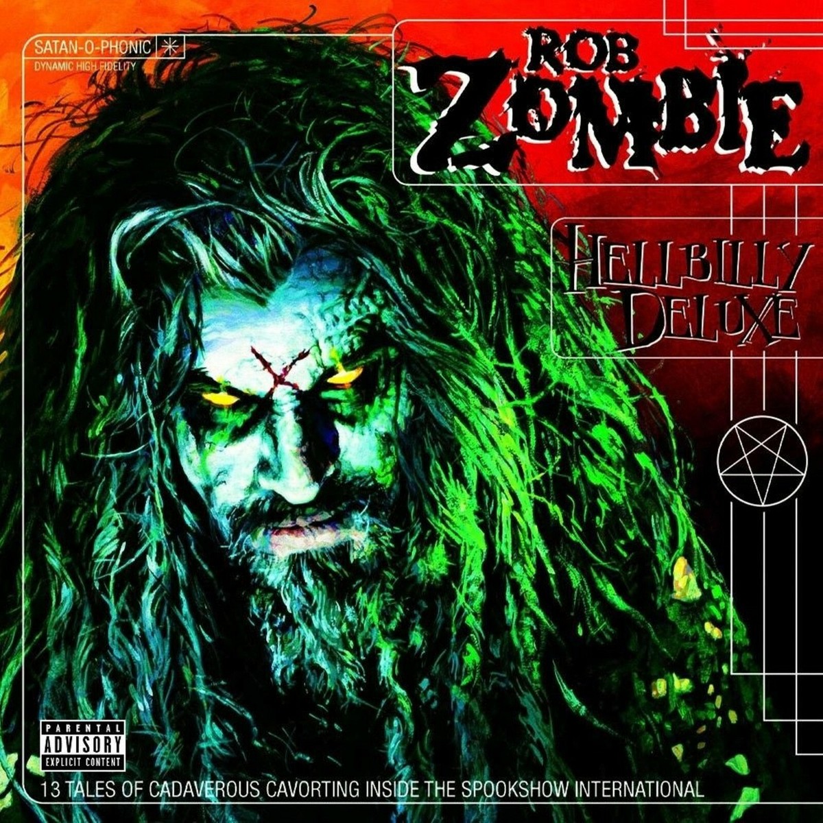 ROB ZOMBIE Hellbilly Deluxe BANNER 3x3 Ft Fabric Poster Flag album
