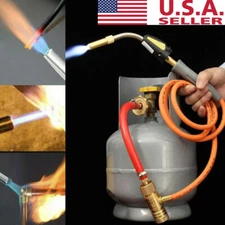 Mapp Gas Plumbing Turbo Burner Torch Propane Soldering Brazing Welding Hose Kits