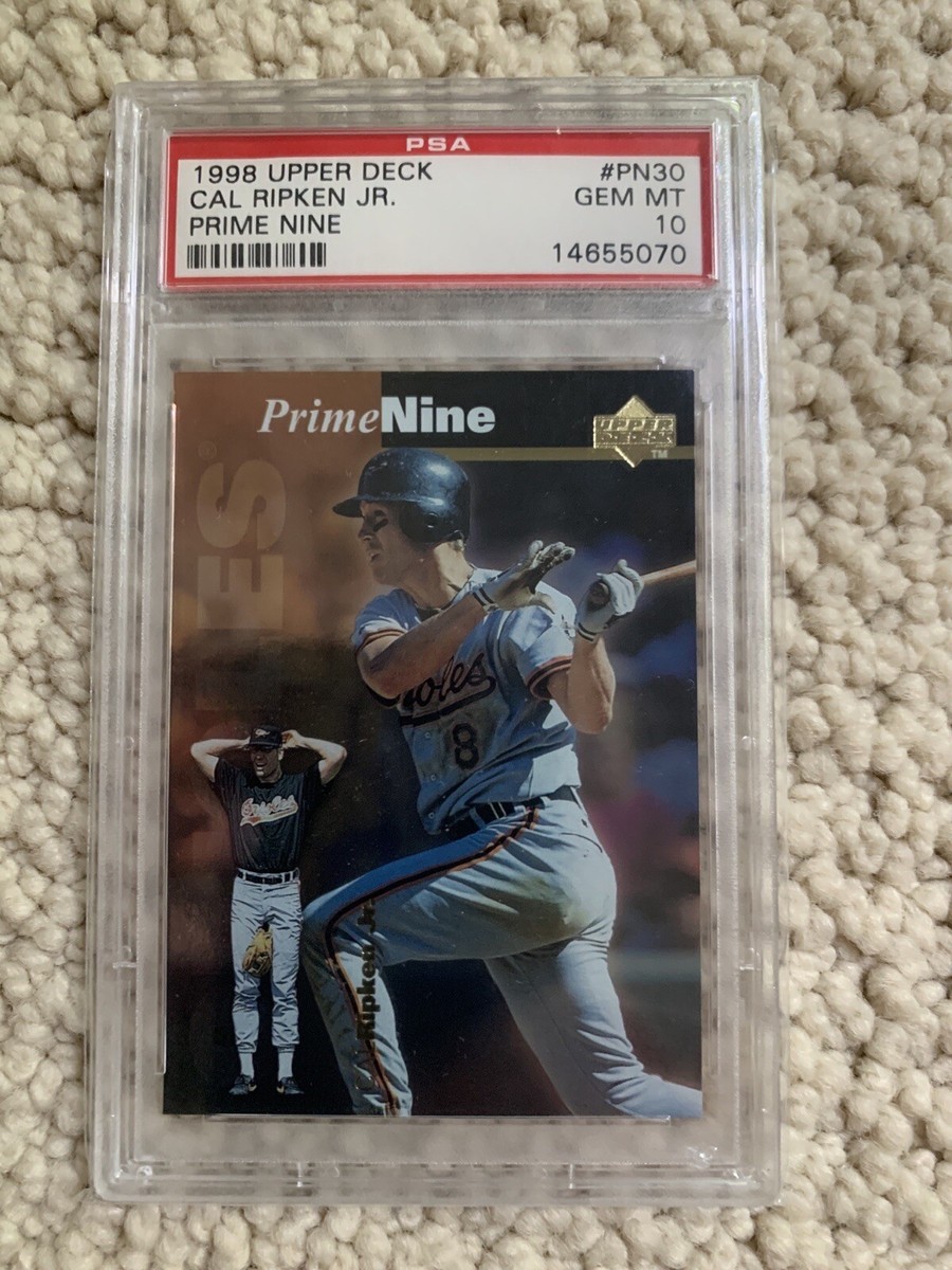 PSA 10 GEM MINT BASEBALL CARD HOF CAL RIPKEN JR 1998 UPPER DECK PRIME NINE