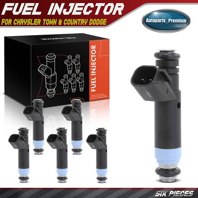 6x New Fuel Injector for Chrysler Pacifica Town & Country Dodge Grand Caravan
