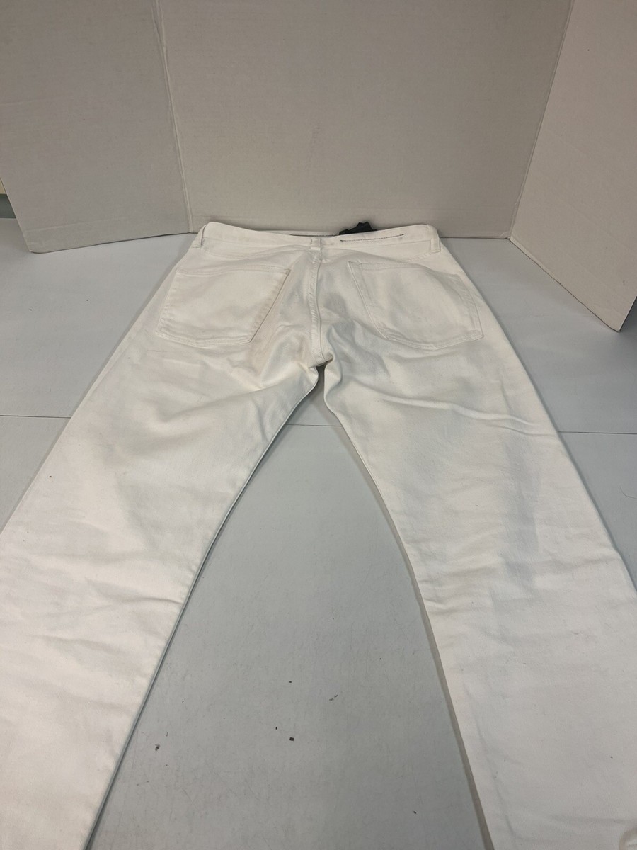 Vlone White Denim Zipper Jeans Used Size 30/S | eBay