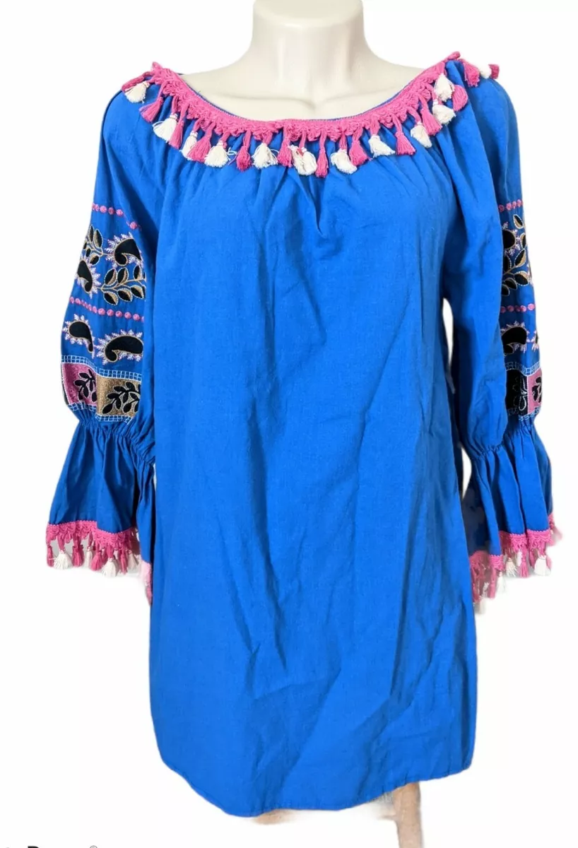Velzera embroidered tunic hot sale dress