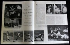 Whitey Ford 1956 Pictorial New York Yankees Southpaw Wizard Joan Foran Tommy